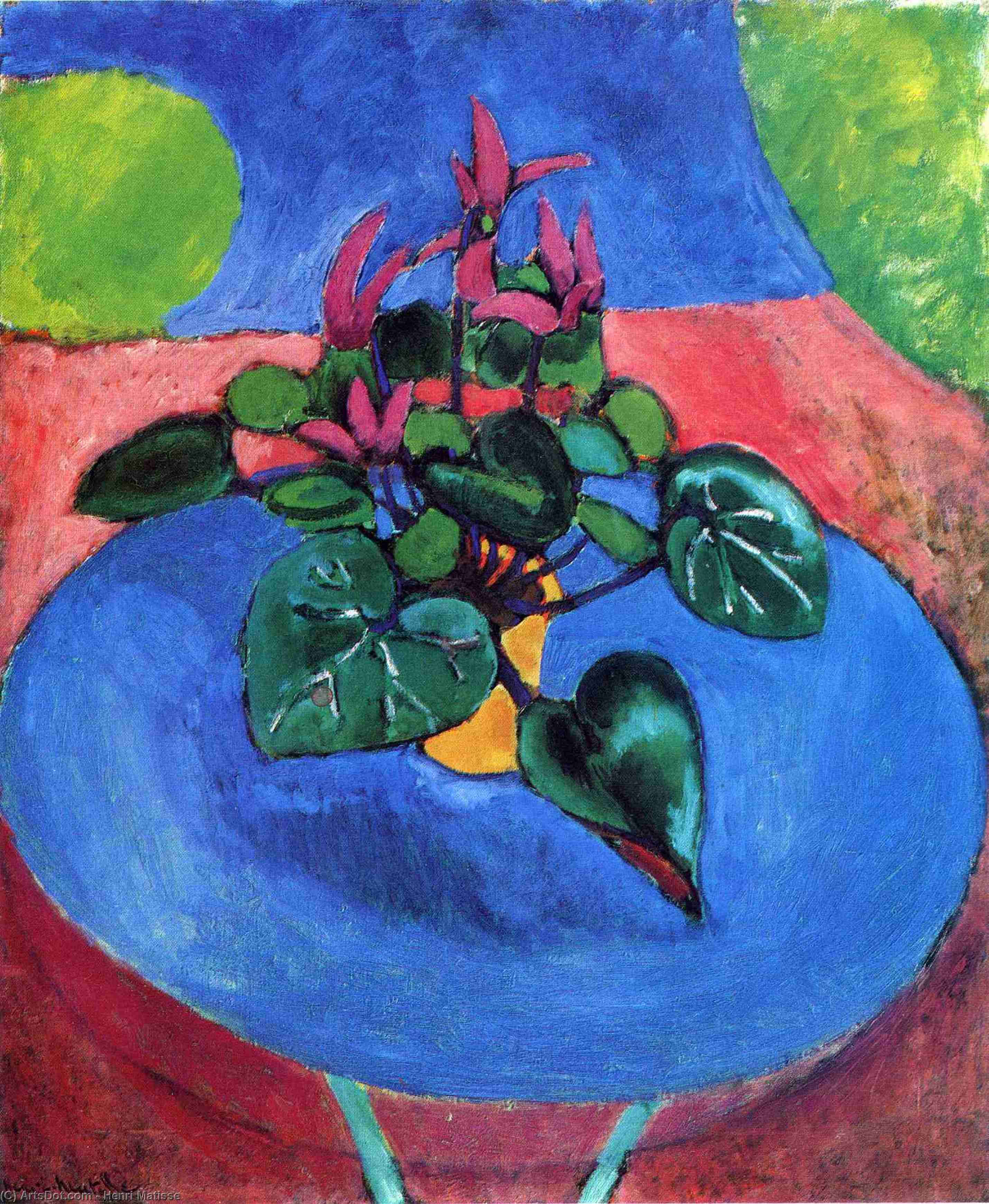 Wikioo.org - สารานุกรมวิจิตรศิลป์ - จิตรกรรม Henri Matisse - Cyclamen Pourpre