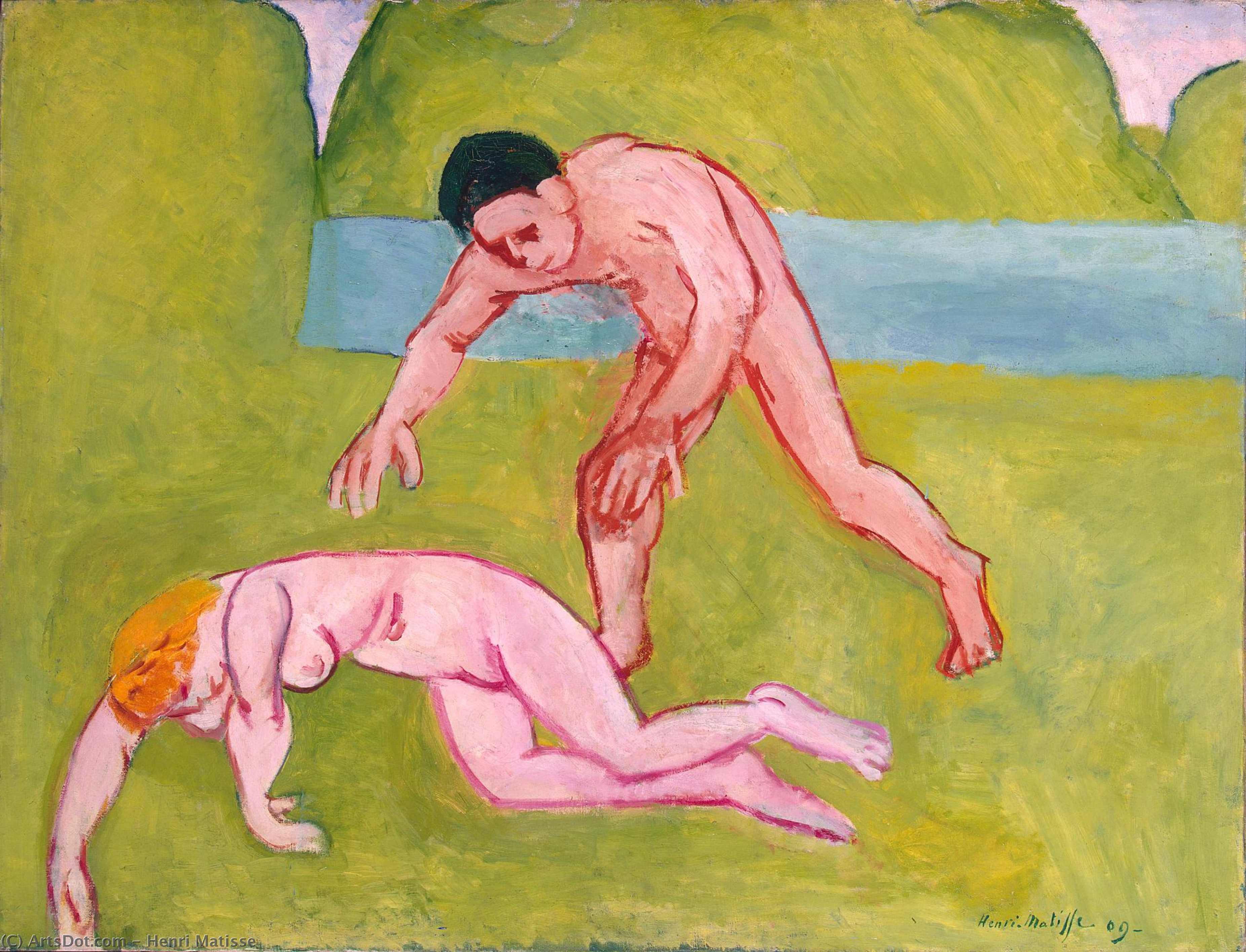 WikiOO.org - Enciklopedija dailės - Tapyba, meno kuriniai Henri Matisse - Nymph and Satyr
