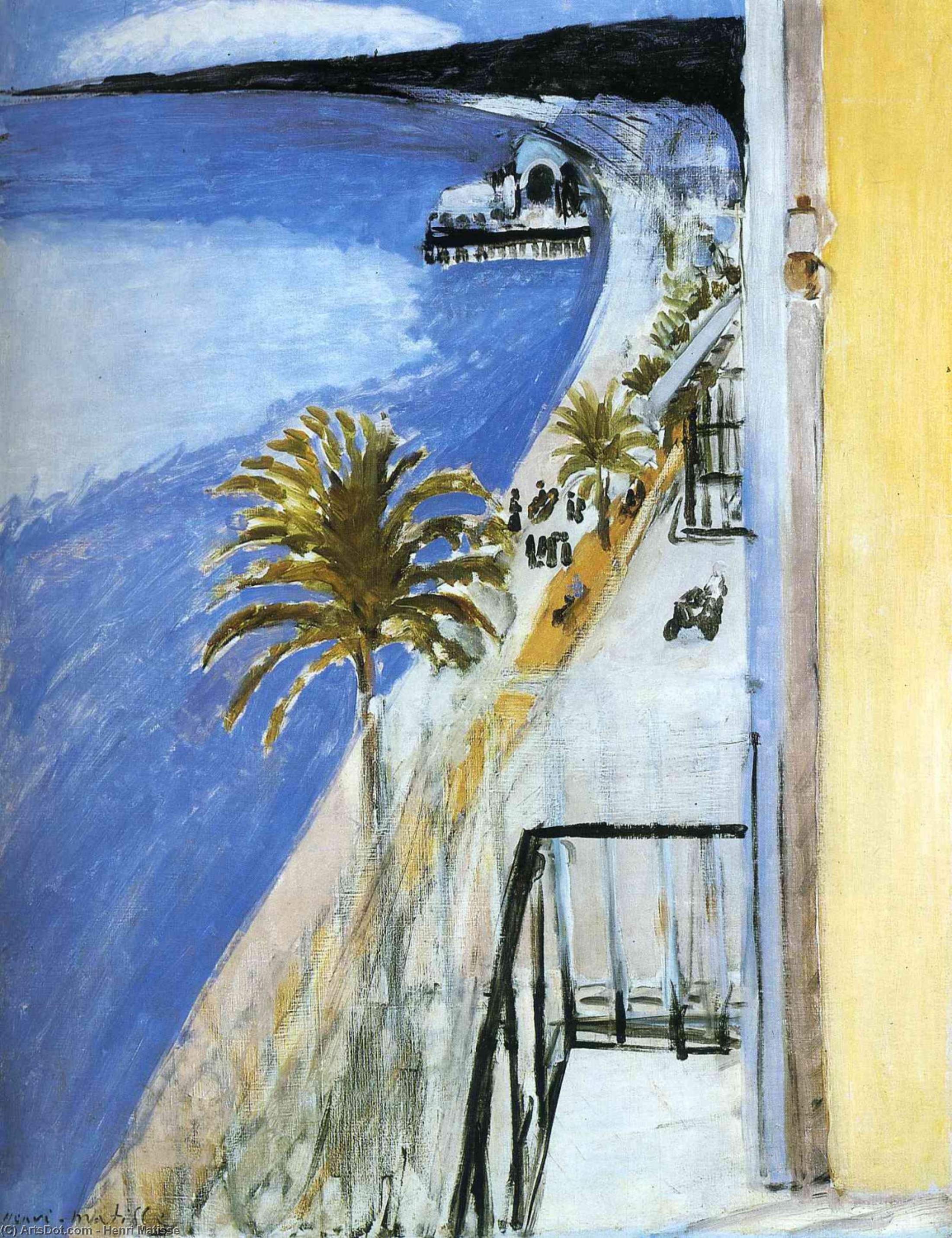 Wikioo.org - สารานุกรมวิจิตรศิลป์ - จิตรกรรม Henri Matisse - The Bay of Nice