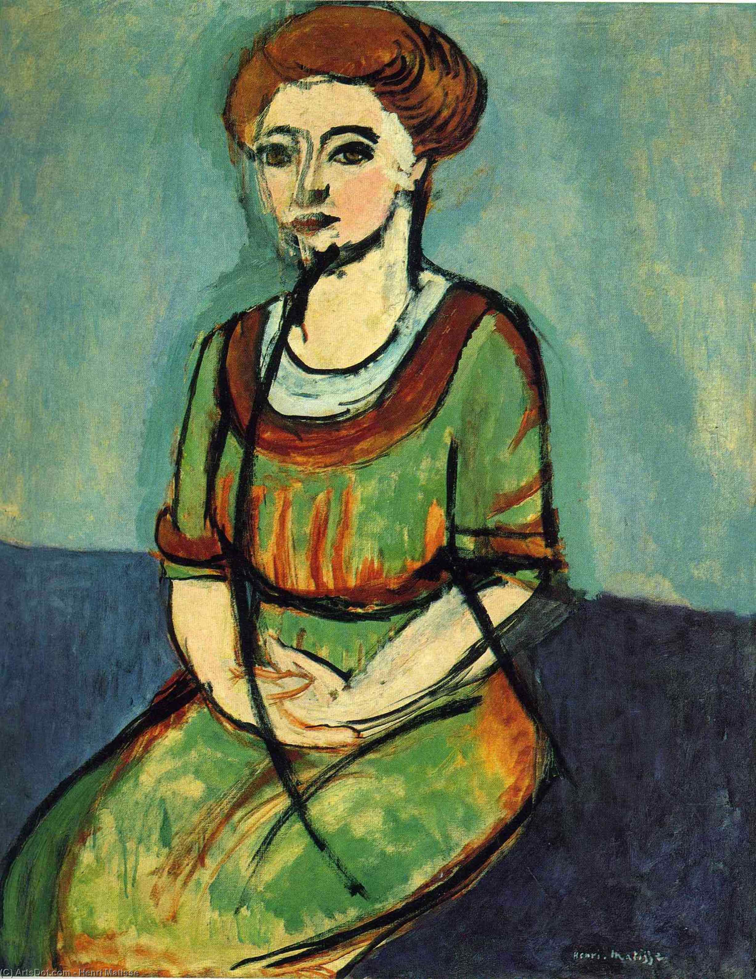 Wikoo.org - موسوعة الفنون الجميلة - اللوحة، العمل الفني Henri Matisse - Olga Merson