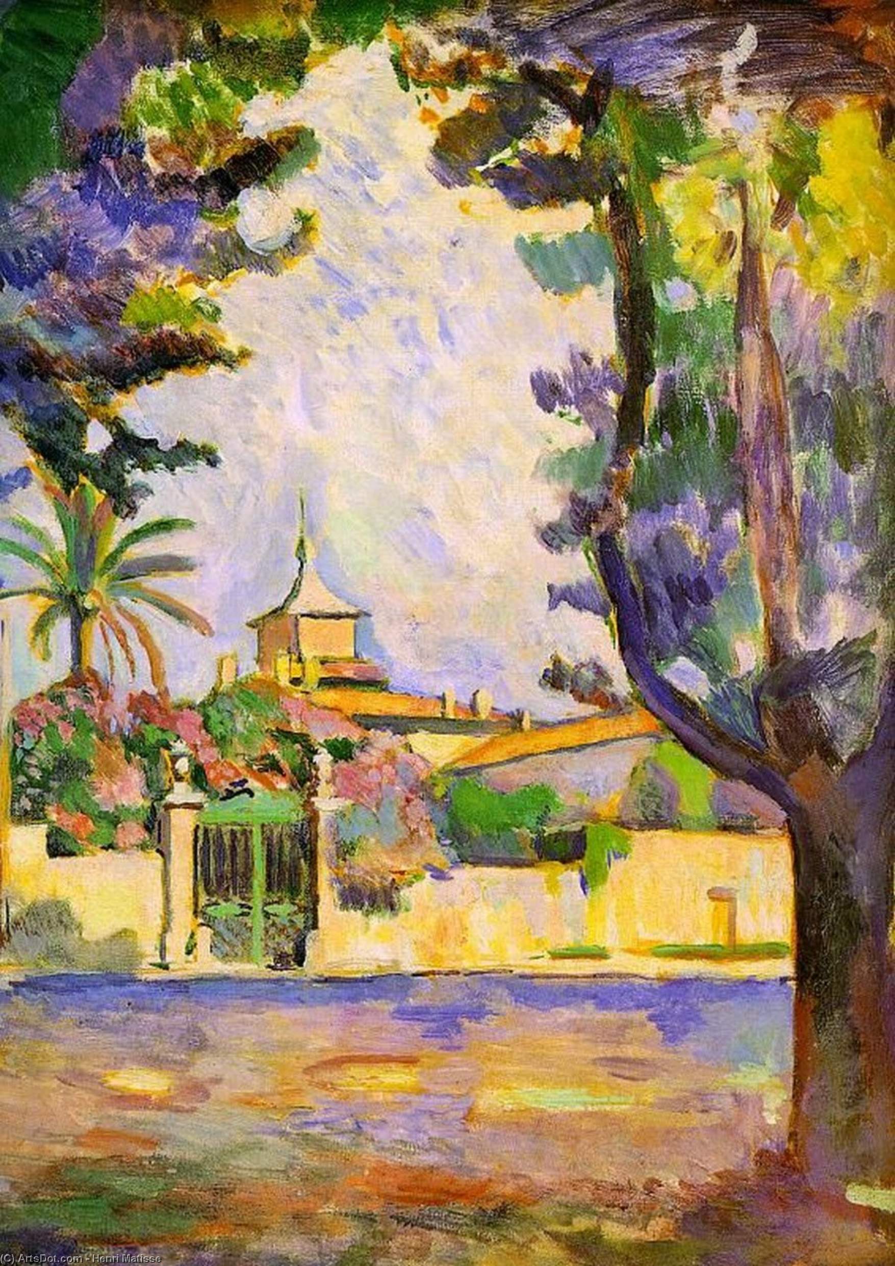 Wikoo.org - موسوعة الفنون الجميلة - اللوحة، العمل الفني Henri Matisse - Place des Lices, St. Tropez