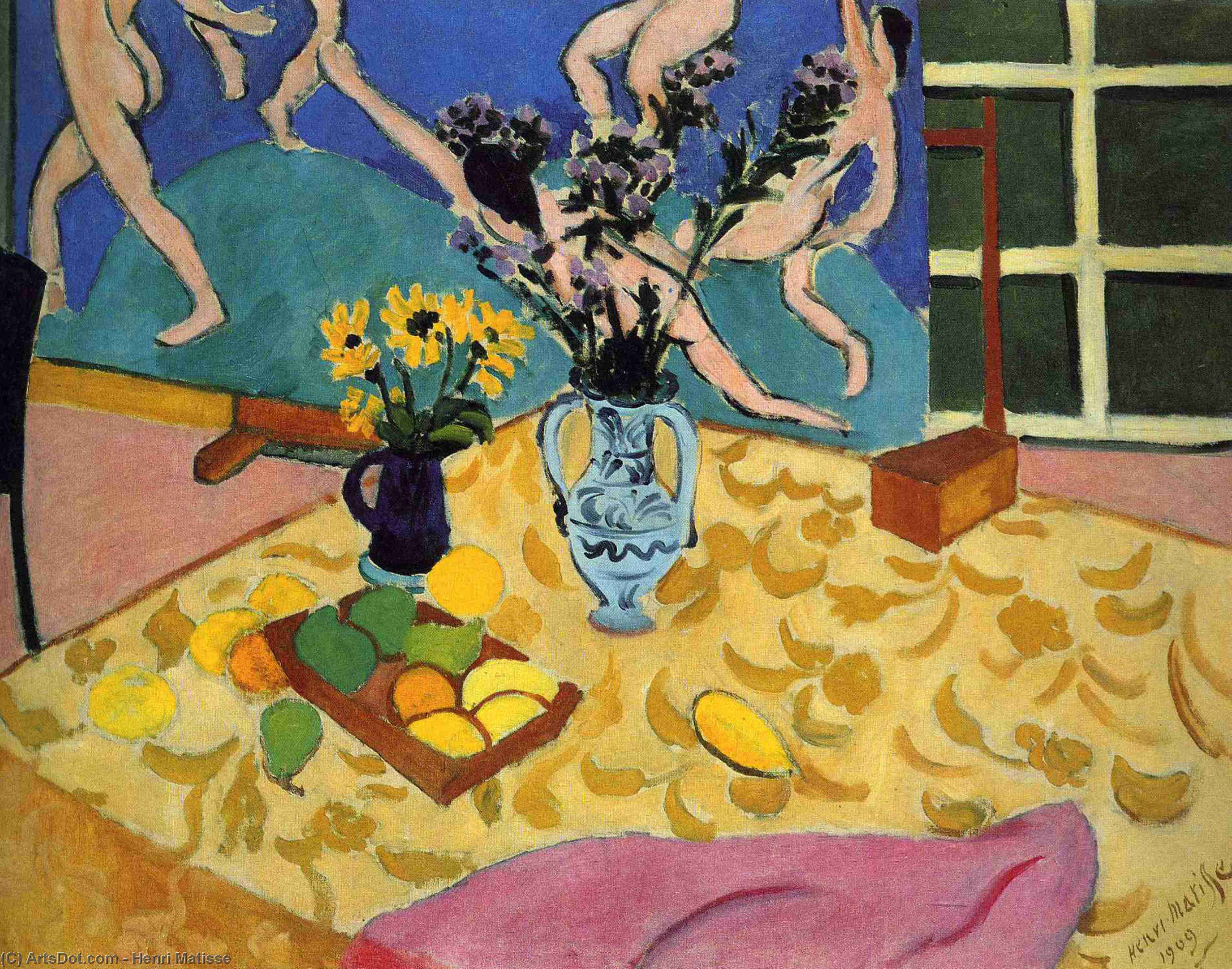 WikiOO.org - 백과 사전 - 회화, 삽화 Henri Matisse - Still Life with 'Dance'