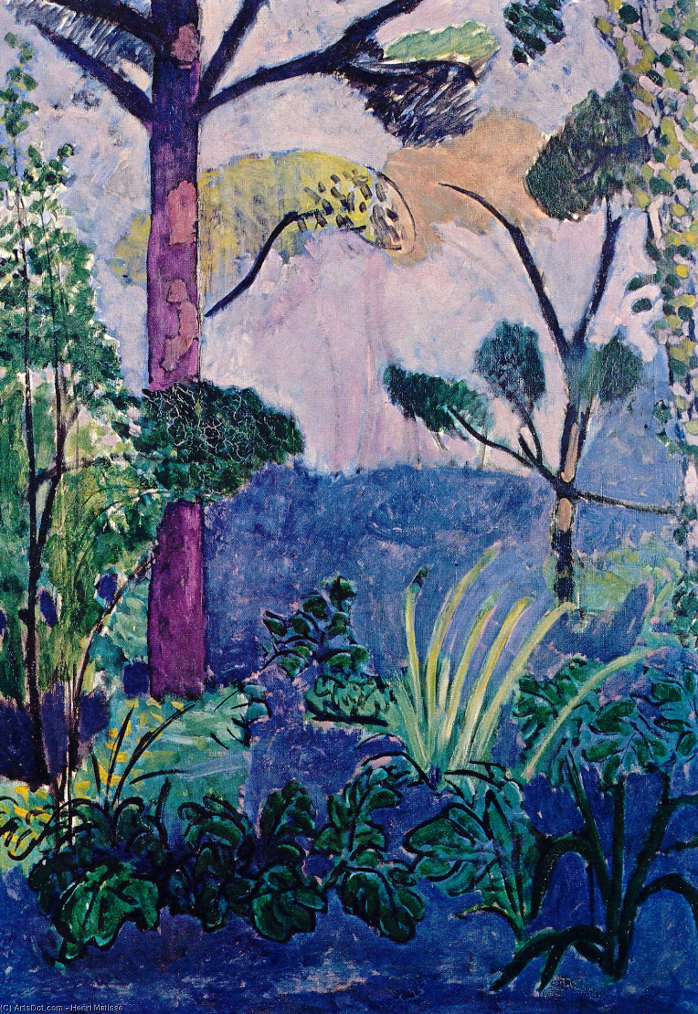 Wikoo.org - موسوعة الفنون الجميلة - اللوحة، العمل الفني Henri Matisse - Moroccan Landscape