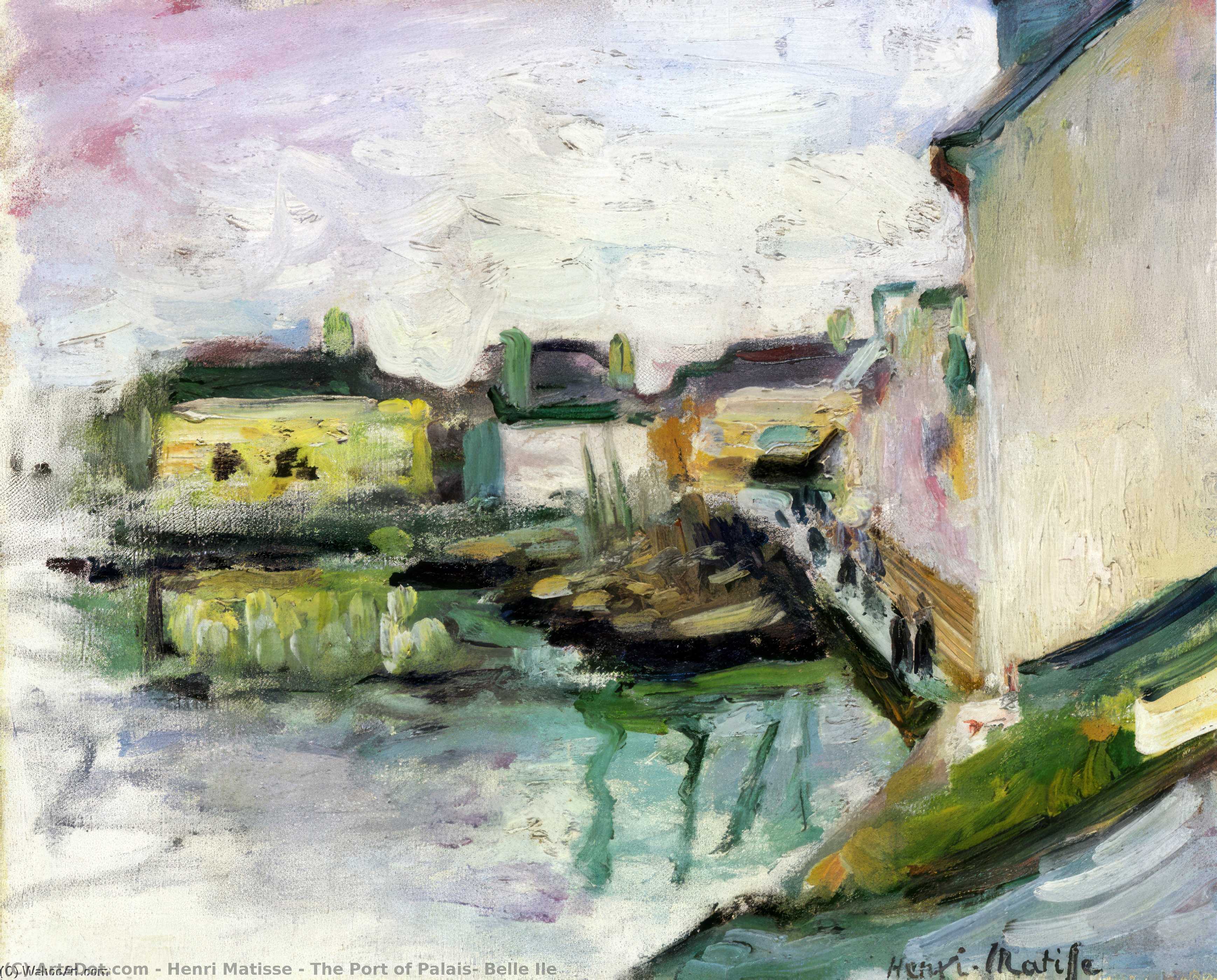 Wikioo.org - The Encyclopedia of Fine Arts - Painting, Artwork by Henri Matisse - The Port of Palais, Belle Ile