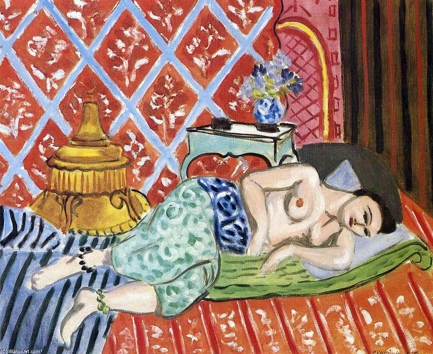 WikiOO.org - Enciklopedija dailės - Tapyba, meno kuriniai Henri Matisse - A Nude Lying on her Back