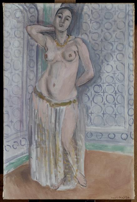 WikiOO.org - Enciklopedija dailės - Tapyba, meno kuriniai Henri Matisse - Odalisque in blue or white slave
