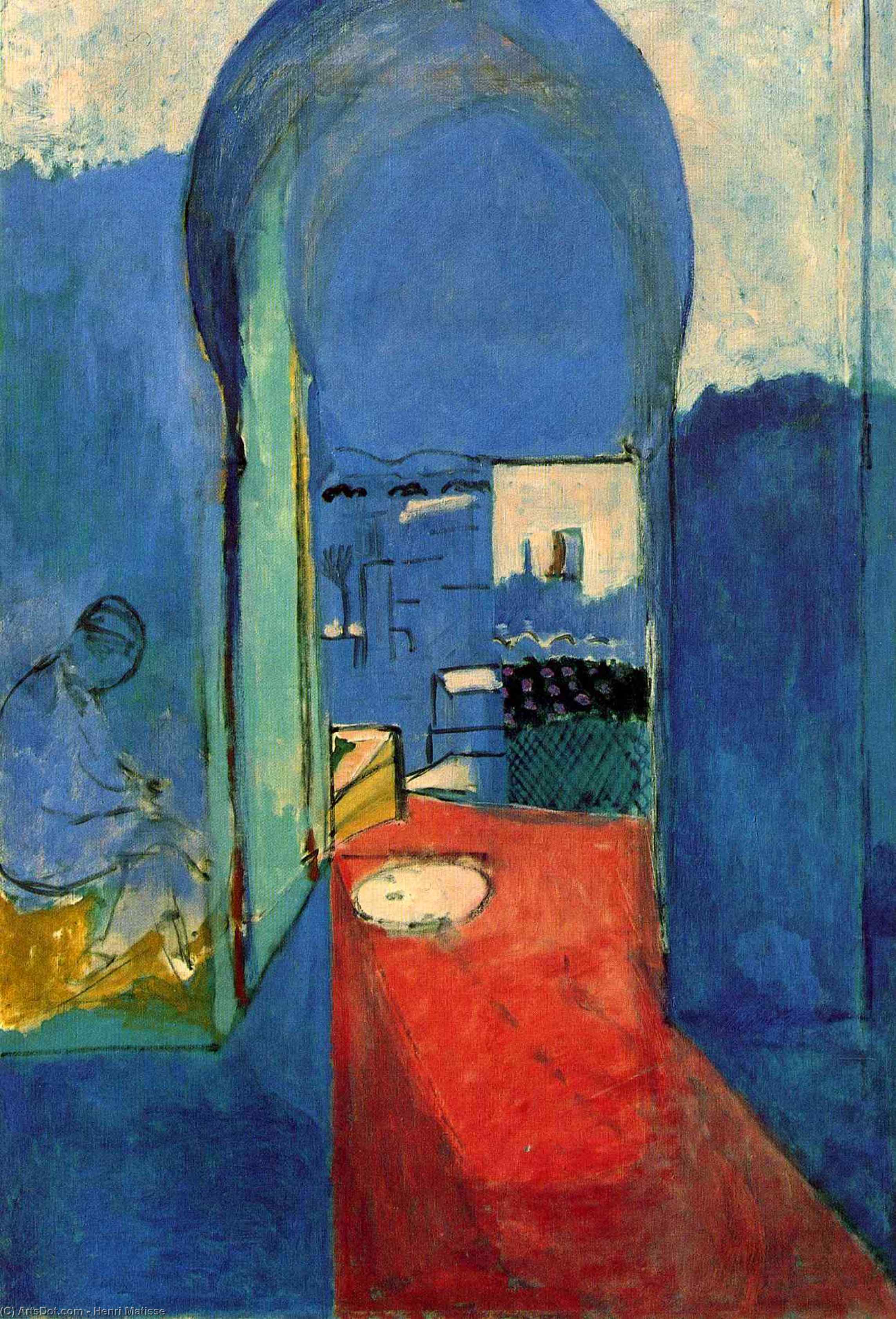WikiOO.org - Encyclopedia of Fine Arts - Maleri, Artwork Henri Matisse - Entrance to the Kasbah
