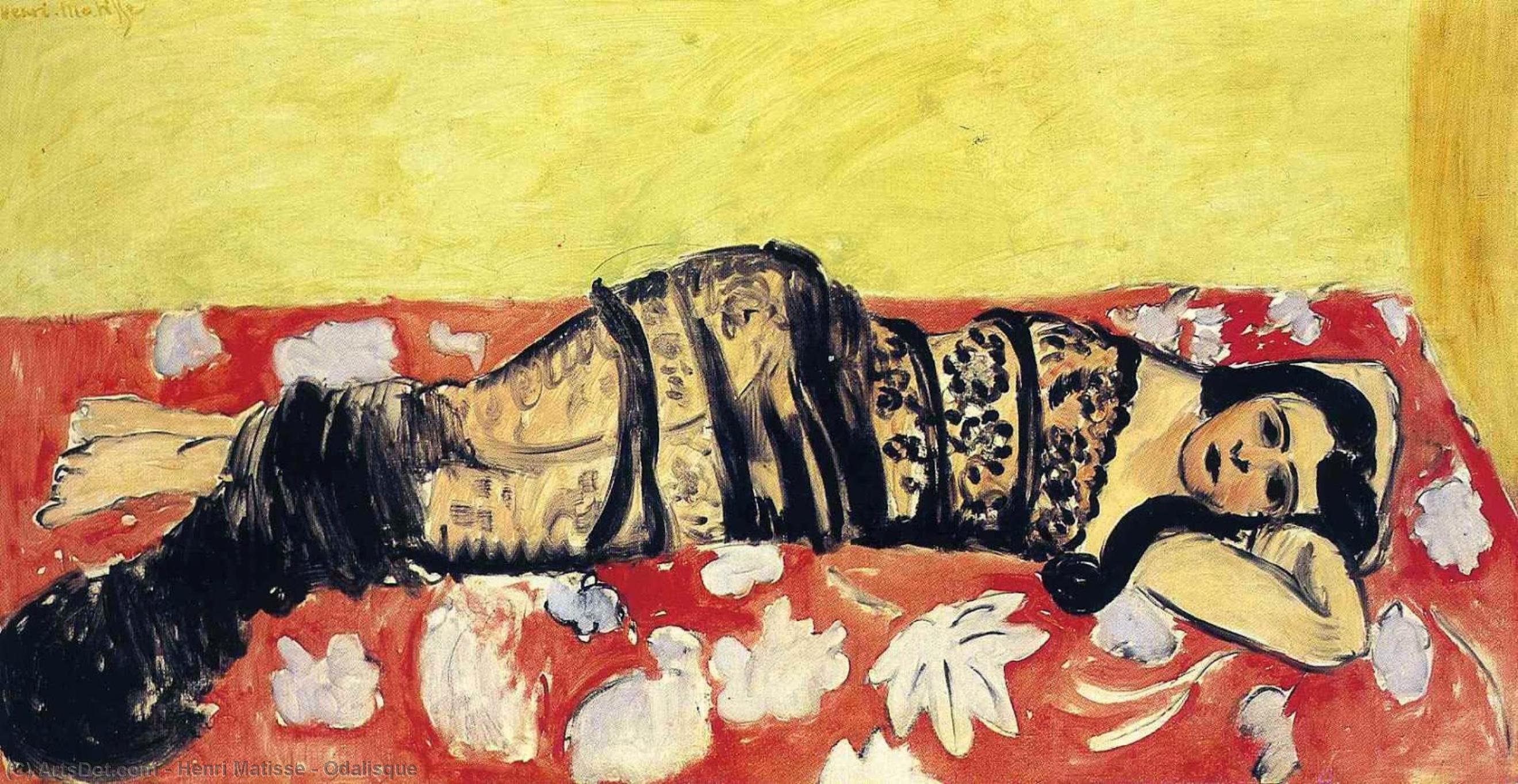 WikiOO.org - Enciklopedija dailės - Tapyba, meno kuriniai Henri Matisse - Odalisque