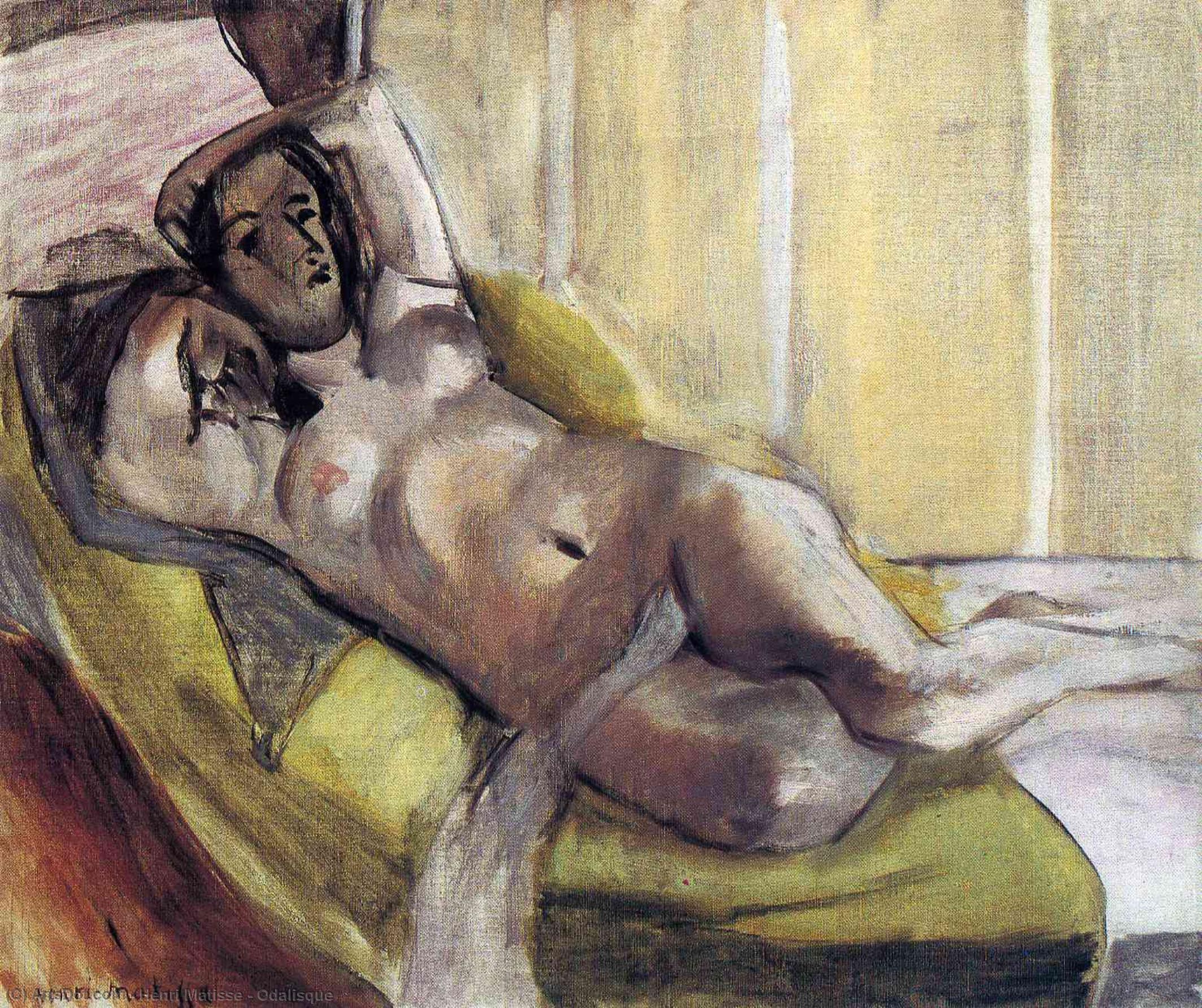 Wikioo.org - สารานุกรมวิจิตรศิลป์ - จิตรกรรม Henri Matisse - Odalisque