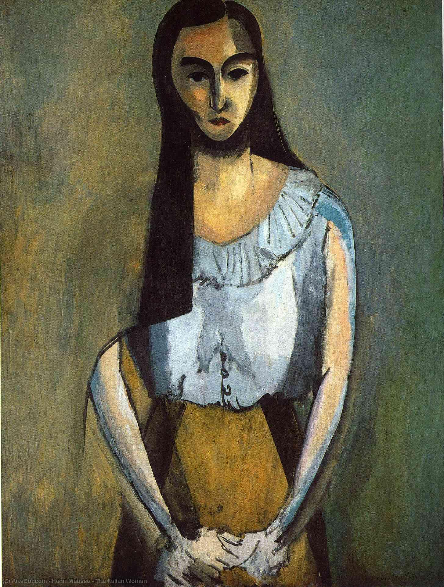 WikiOO.org - Enciklopedija dailės - Tapyba, meno kuriniai Henri Matisse - The Italian Woman
