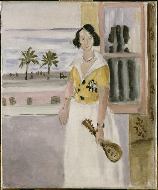 Wikioo.org - The Encyclopedia of Fine Arts - Painting, Artwork by Henri Matisse - Woman with mandolin
