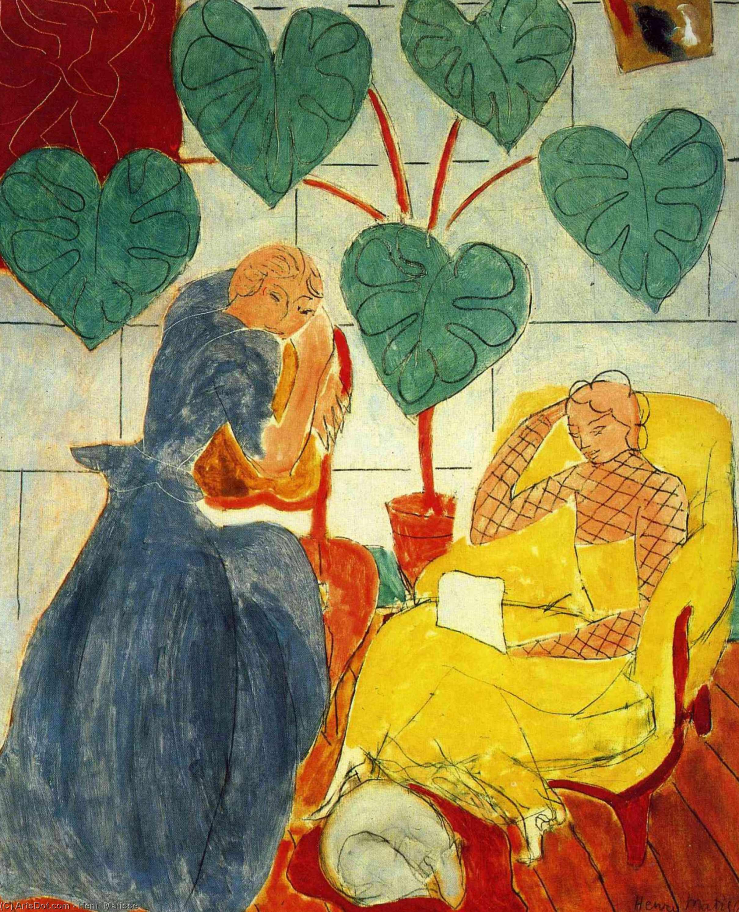 Wikioo.org - The Encyclopedia of Fine Arts - Painting, Artwork by Henri Matisse - Two Women