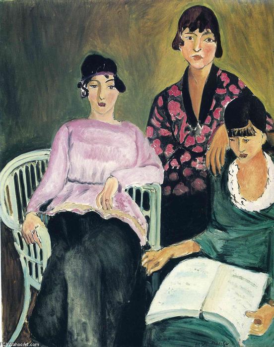WikiOO.org - Enciklopedija dailės - Tapyba, meno kuriniai Henri Matisse - Three Sisters
