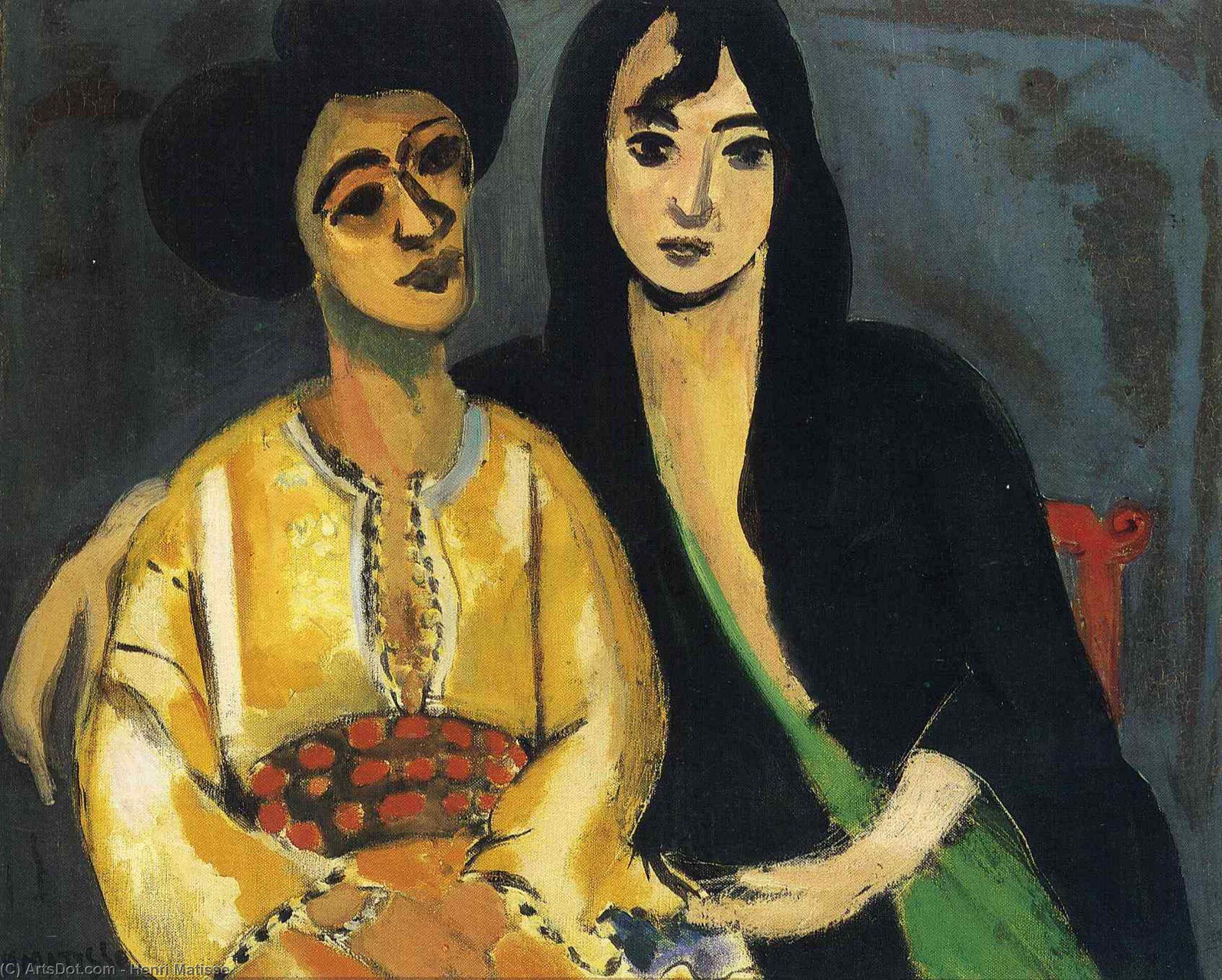 Wikioo.org - สารานุกรมวิจิตรศิลป์ - จิตรกรรม Henri Matisse - Aicha and Laurette
