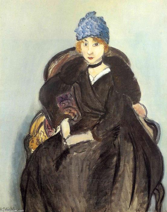 Wikioo.org - The Encyclopedia of Fine Arts - Painting, Artwork by Henri Matisse - Marguerite Wearing a Hat