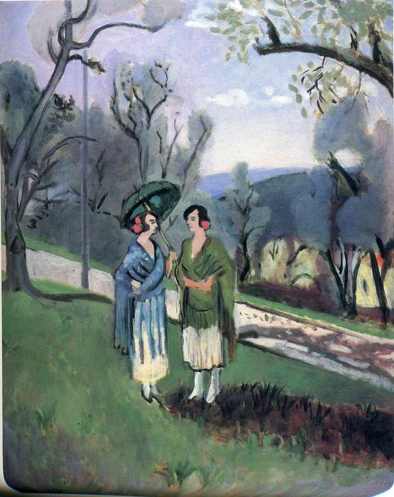 WikiOO.org - Encyclopedia of Fine Arts - Schilderen, Artwork Henri Matisse - Conversation under the Olive Trees