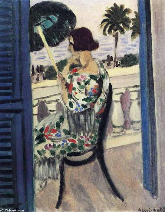 Wikioo.org - The Encyclopedia of Fine Arts - Painting, Artwork by Henri Matisse - Woman holding umbrella