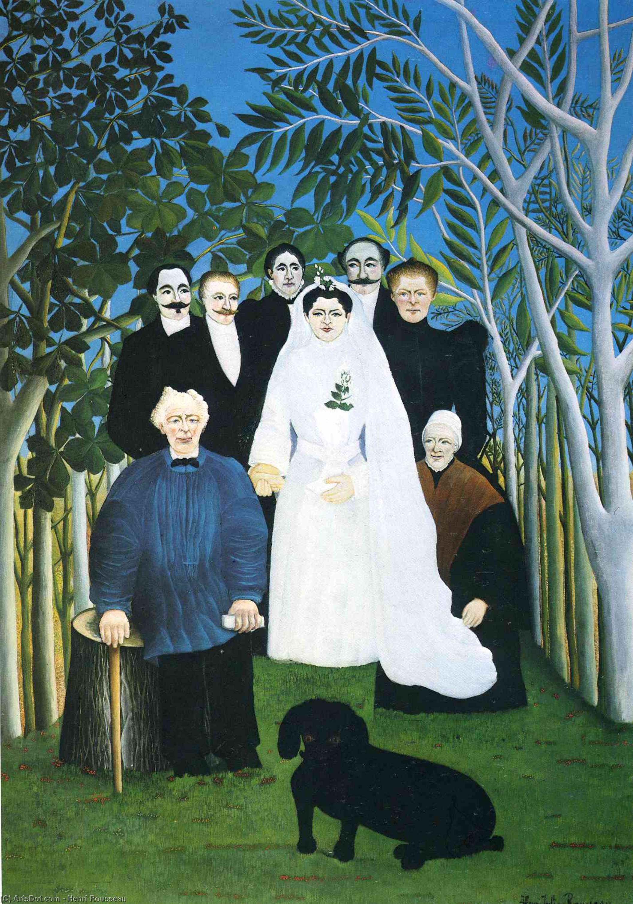 Wikioo.org – La Enciclopedia de las Bellas Artes - Pintura, Obras de arte de Henri Julien Félix Rousseau (Le Douanier) - el la boda partido
