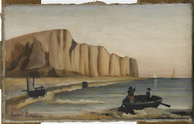 WikiOO.org – 美術百科全書 - 繪畫，作品 Henri Julien Félix Rousseau (Le Douanier) - 悬崖