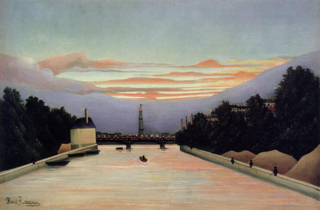 Wikioo.org - The Encyclopedia of Fine Arts - Painting, Artwork by Henri Julien Félix Rousseau (Le Douanier) - The Eiffel Tower