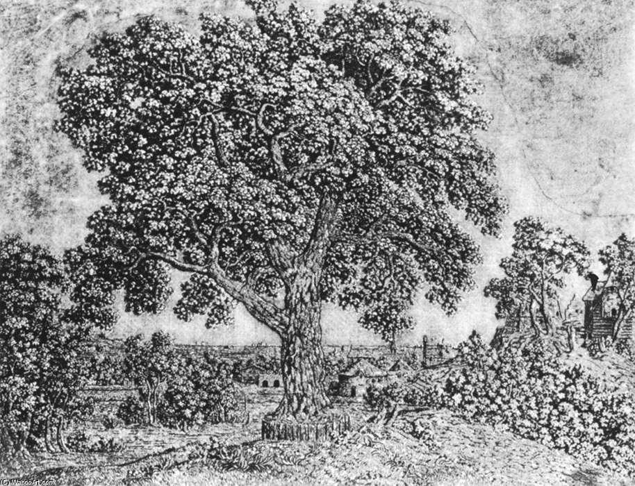 WikiOO.org - Encyclopedia of Fine Arts - Maľba, Artwork Hercules Seghers - The Great Tree