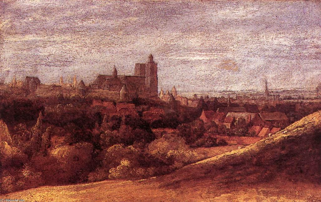 Wikioo.org - The Encyclopedia of Fine Arts - Painting, Artwork by Hercules Seghers - View of Brussels from the North-East