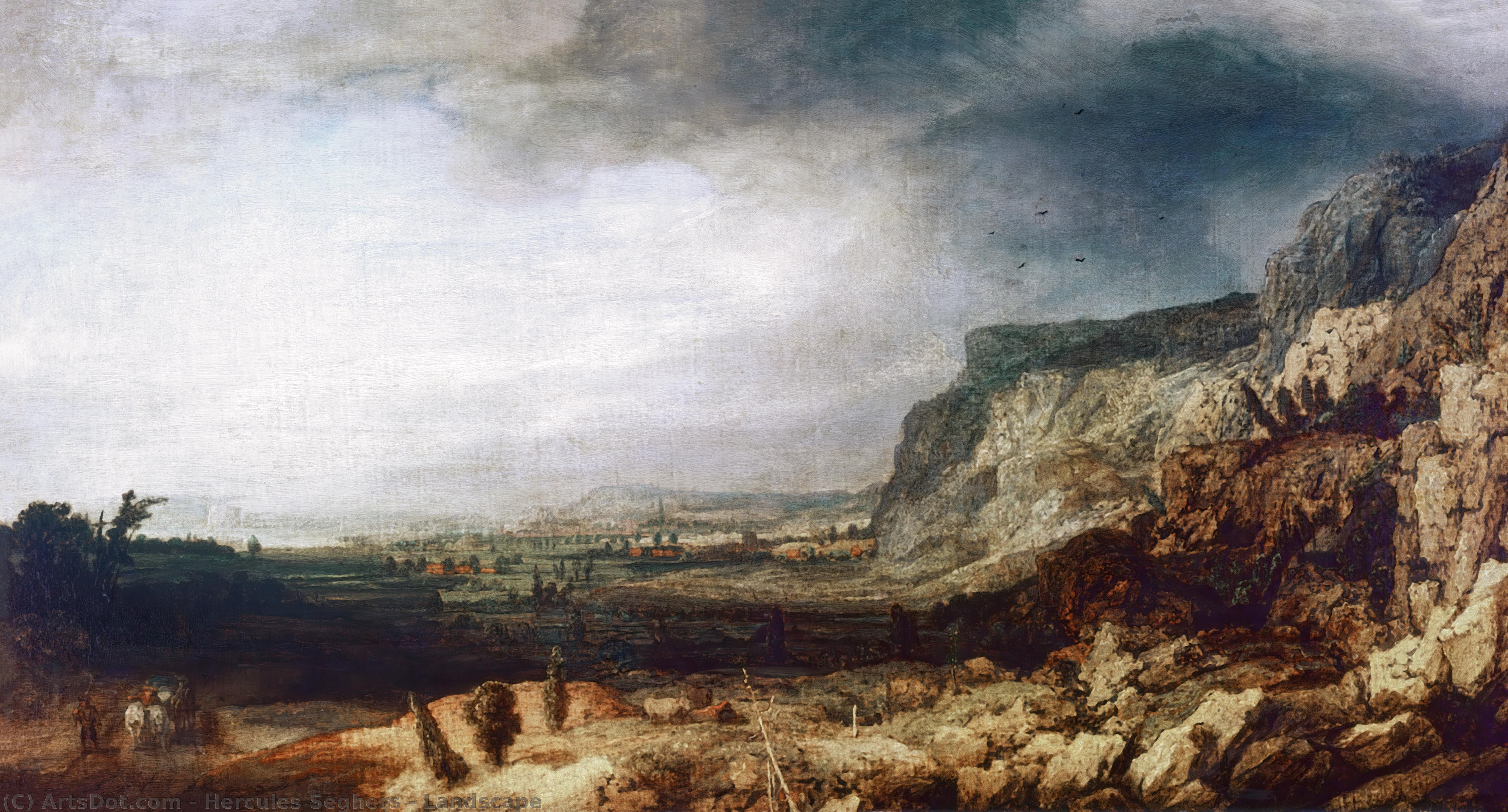 Wikioo.org – L'Enciclopedia delle Belle Arti - Pittura, Opere di Hercules Seghers - paesaggio