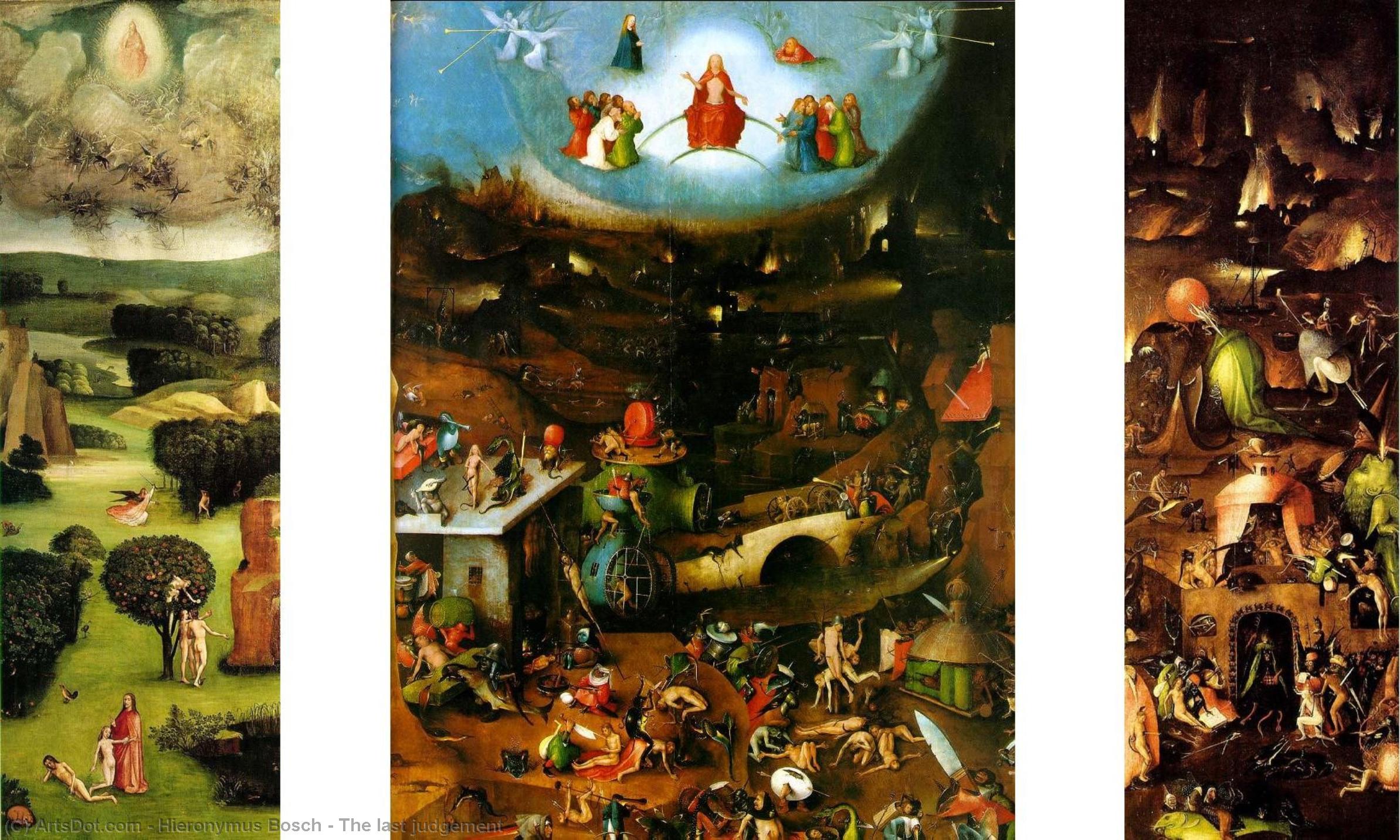 WikiOO.org - Enciclopédia das Belas Artes - Pintura, Arte por Hieronymus Bosch - The last judgement