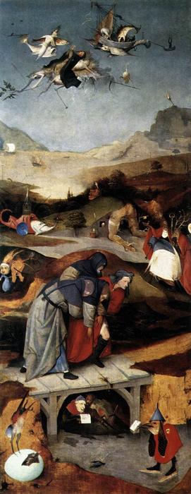 Wikioo.org - The Encyclopedia of Fine Arts - Painting, Artwork by Hieronymus Bosch - Temptation of St. Anthony