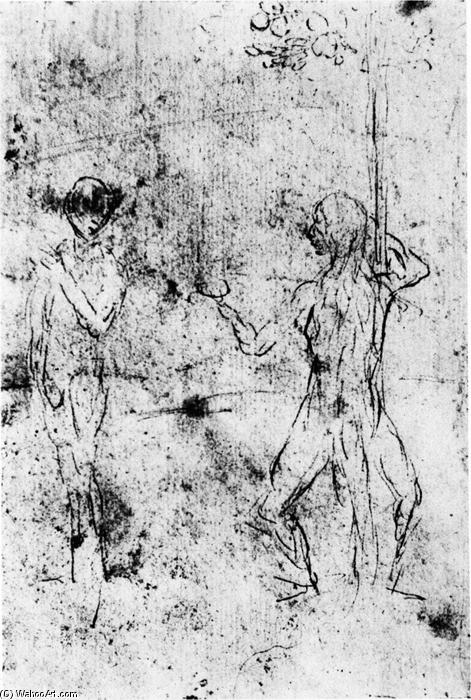 Wikioo.org - Die Enzyklopädie bildender Kunst - Malerei, Kunstwerk von Hieronymus Bosch - Die Versuchung der Eva von der Schlange