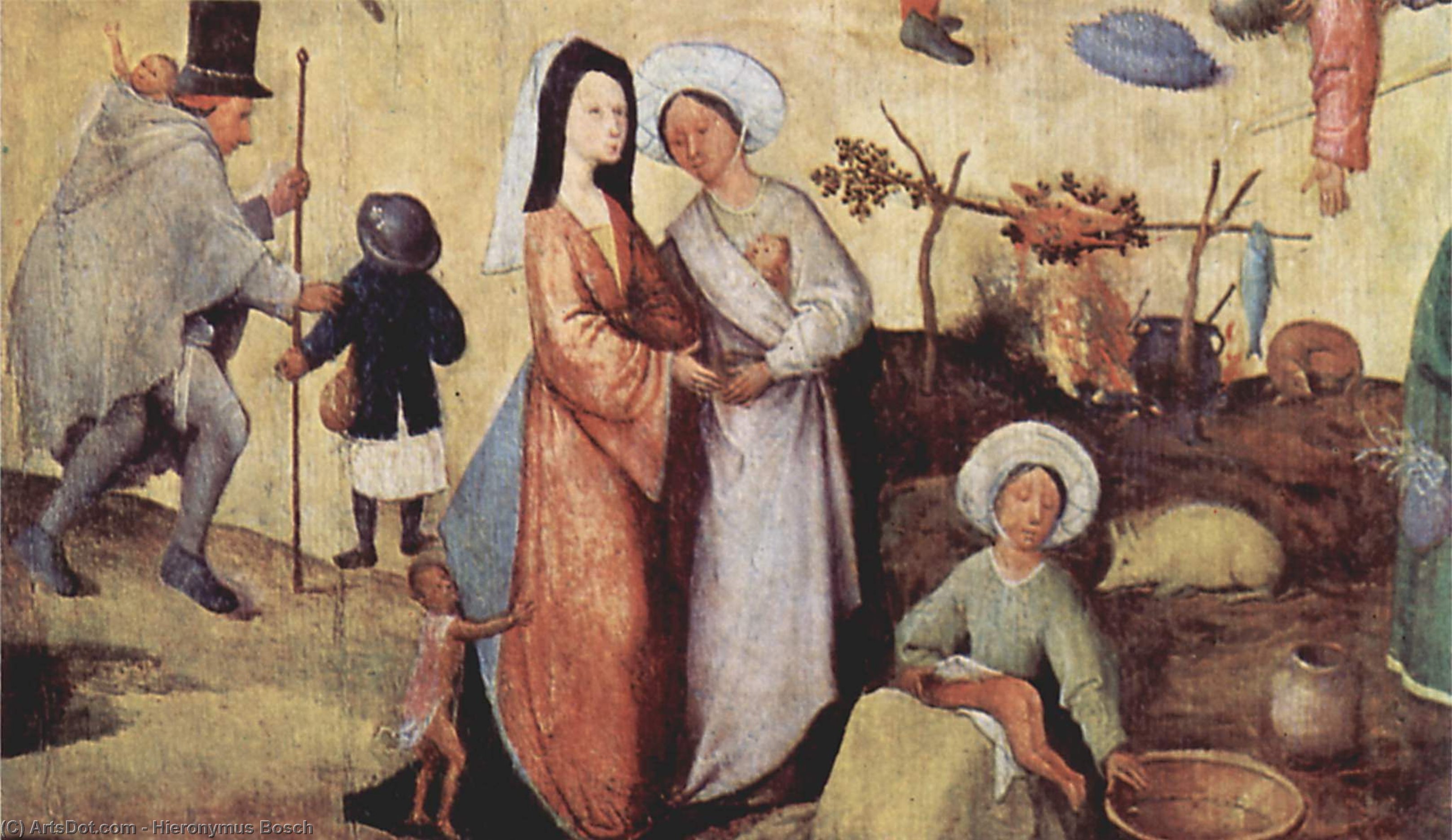 Wikioo.org – L'Enciclopedia delle Belle Arti - Pittura, Opere di Hieronymus Bosch - Haywain ( particolare )