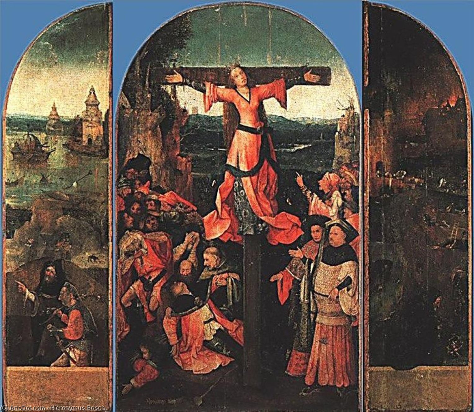 Wikioo.org - The Encyclopedia of Fine Arts - Painting, Artwork by Hieronymus Bosch - St. Liberata Triptych