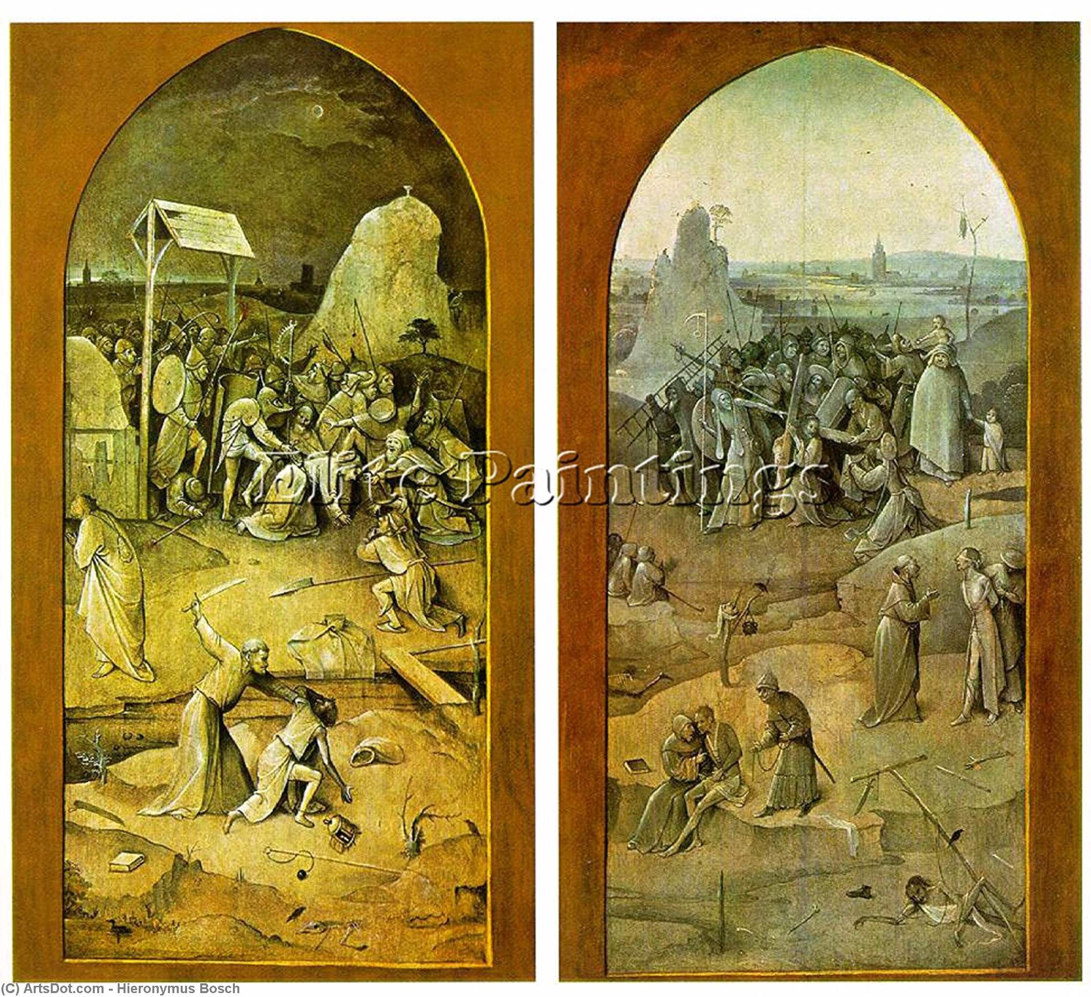 WikiOO.org - 백과 사전 - 회화, 삽화 Hieronymus Bosch - Tiptych of Temptation of St Anthony