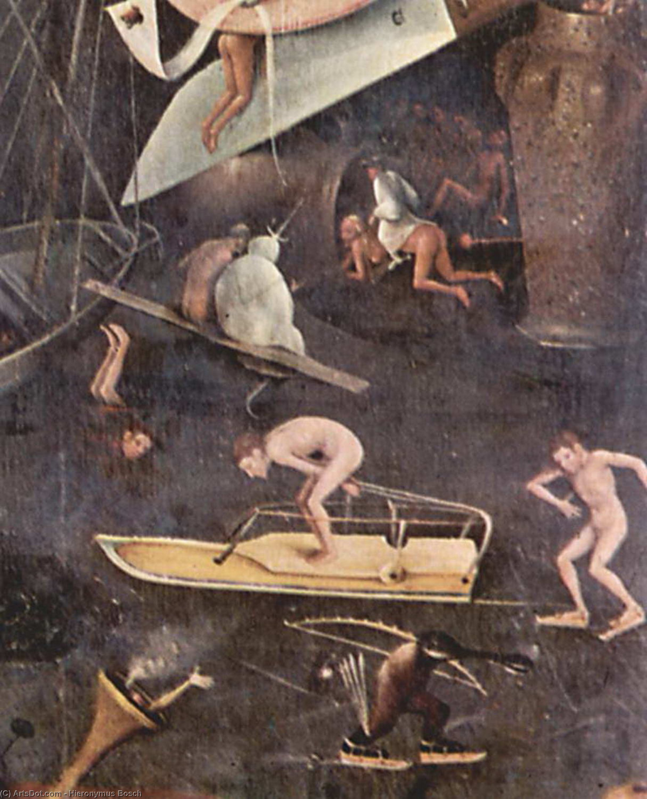 Wikioo.org - The Encyclopedia of Fine Arts - Painting, Artwork by Hieronymus Bosch - The Garden of Earthly Delights (detail)