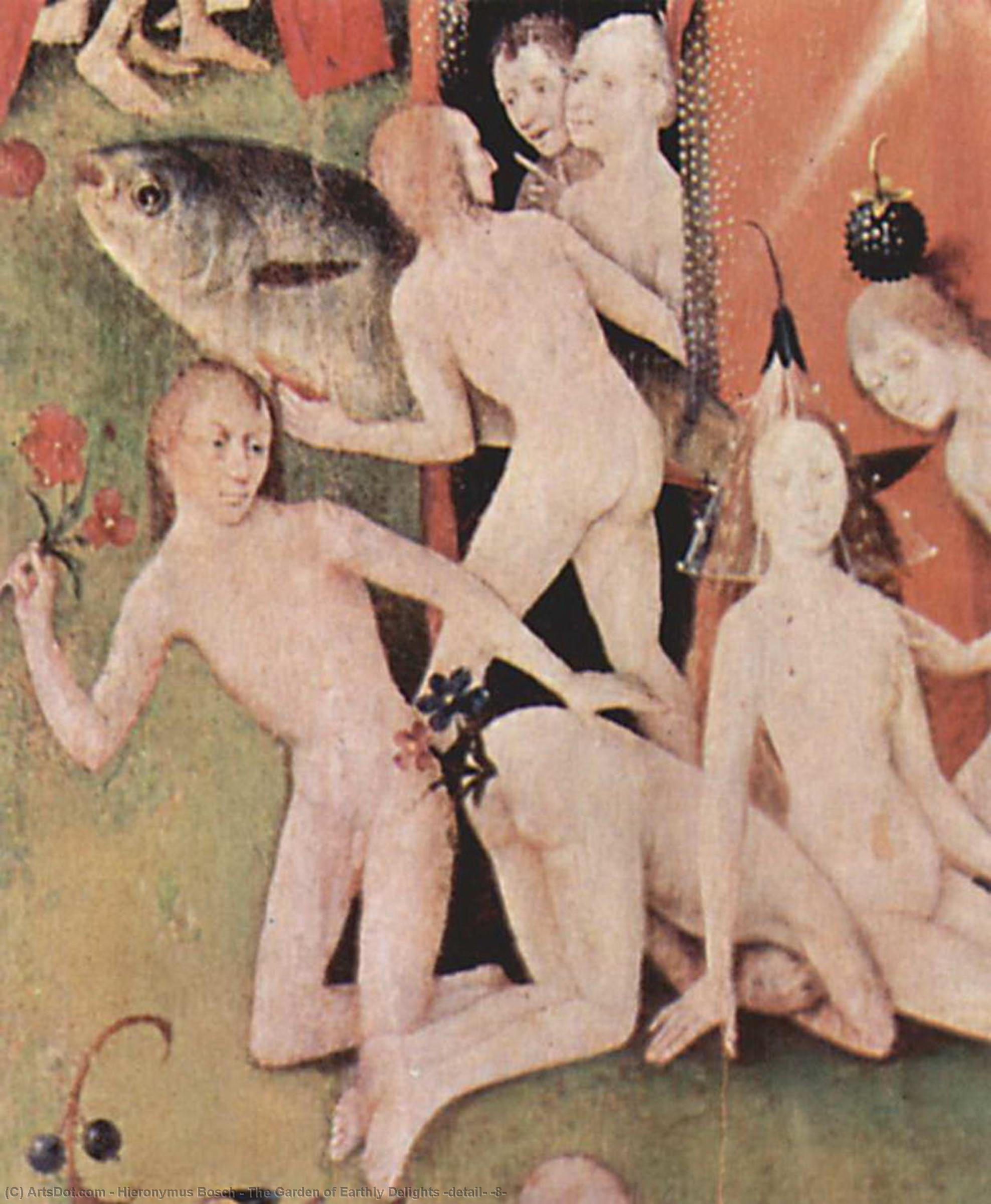 Wikioo.org - The Encyclopedia of Fine Arts - Painting, Artwork by Hieronymus Bosch - The Garden of Earthly Delights (detail) (8)