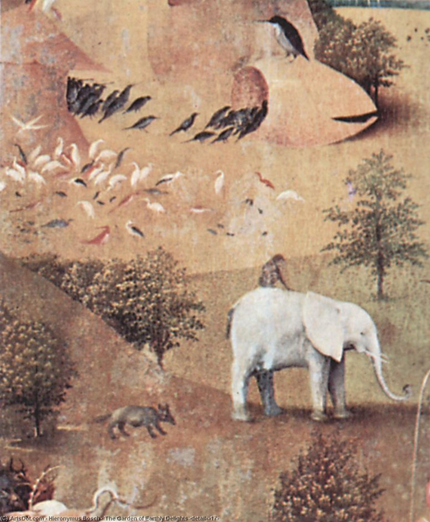 Wikioo.org - The Encyclopedia of Fine Arts - Painting, Artwork by Hieronymus Bosch - The Garden of Earthly Delights (detail) (17)
