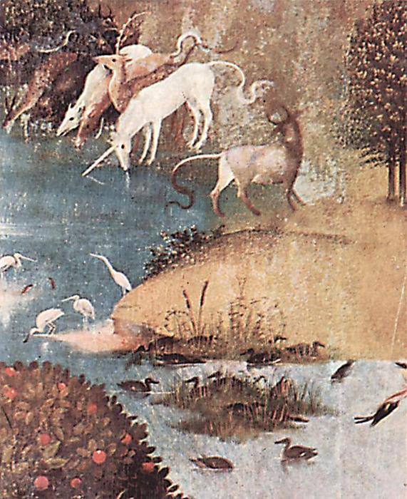 Wikioo.org - The Encyclopedia of Fine Arts - Painting, Artwork by Hieronymus Bosch - The Garden of Earthly Delights (detail) (20)