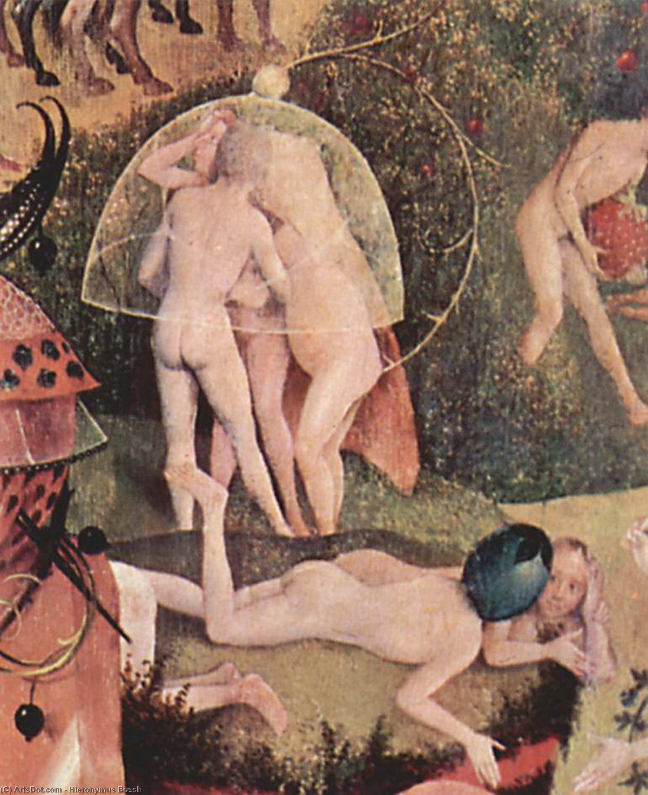 WikiOO.org - Enciklopedija dailės - Tapyba, meno kuriniai Hieronymus Bosch - The Garden of Earthly Delights (detail) (26)