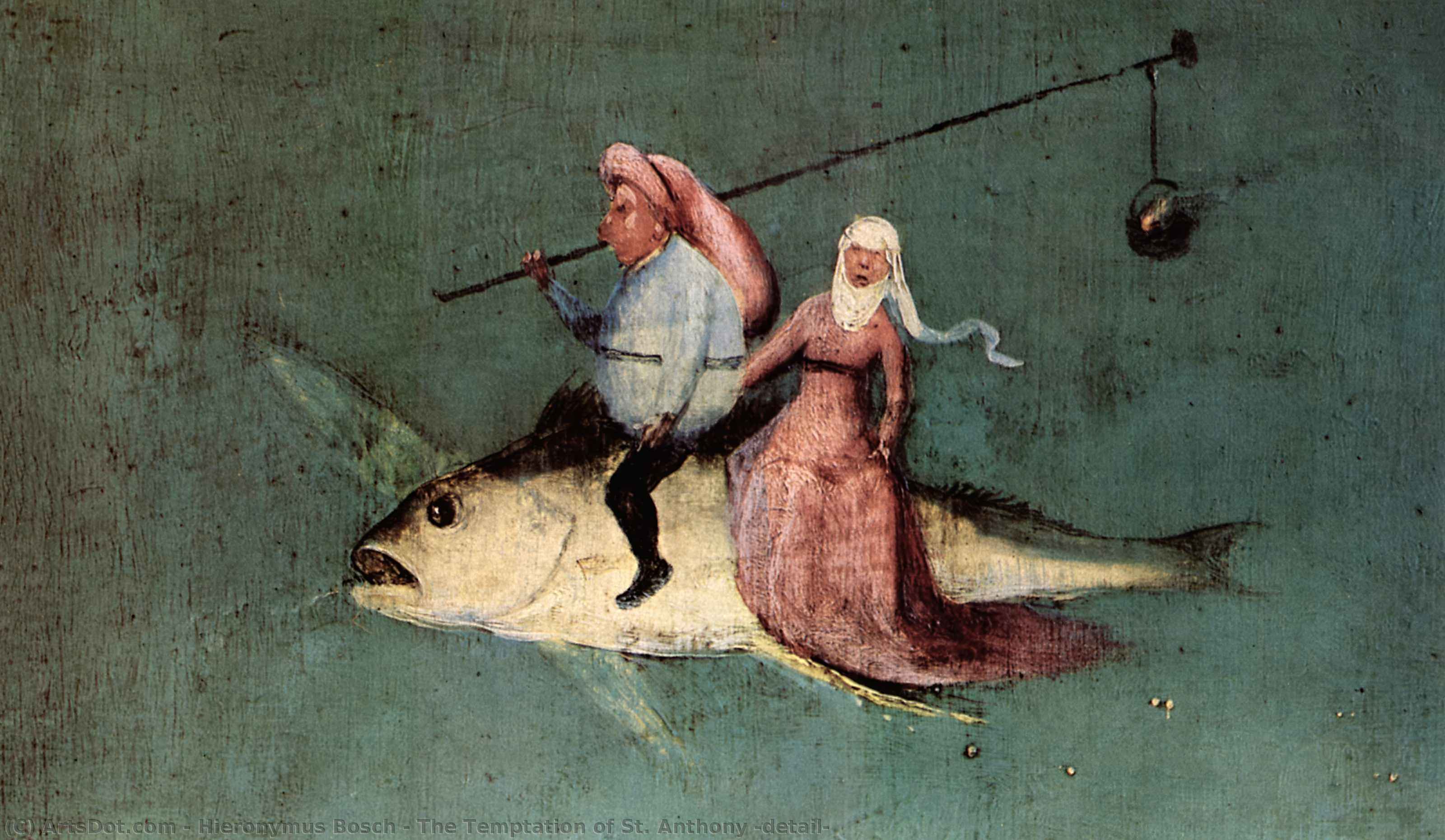 WikiOO.org - אנציקלופדיה לאמנויות יפות - ציור, יצירות אמנות Hieronymus Bosch - The Temptation of St. Anthony (detail)