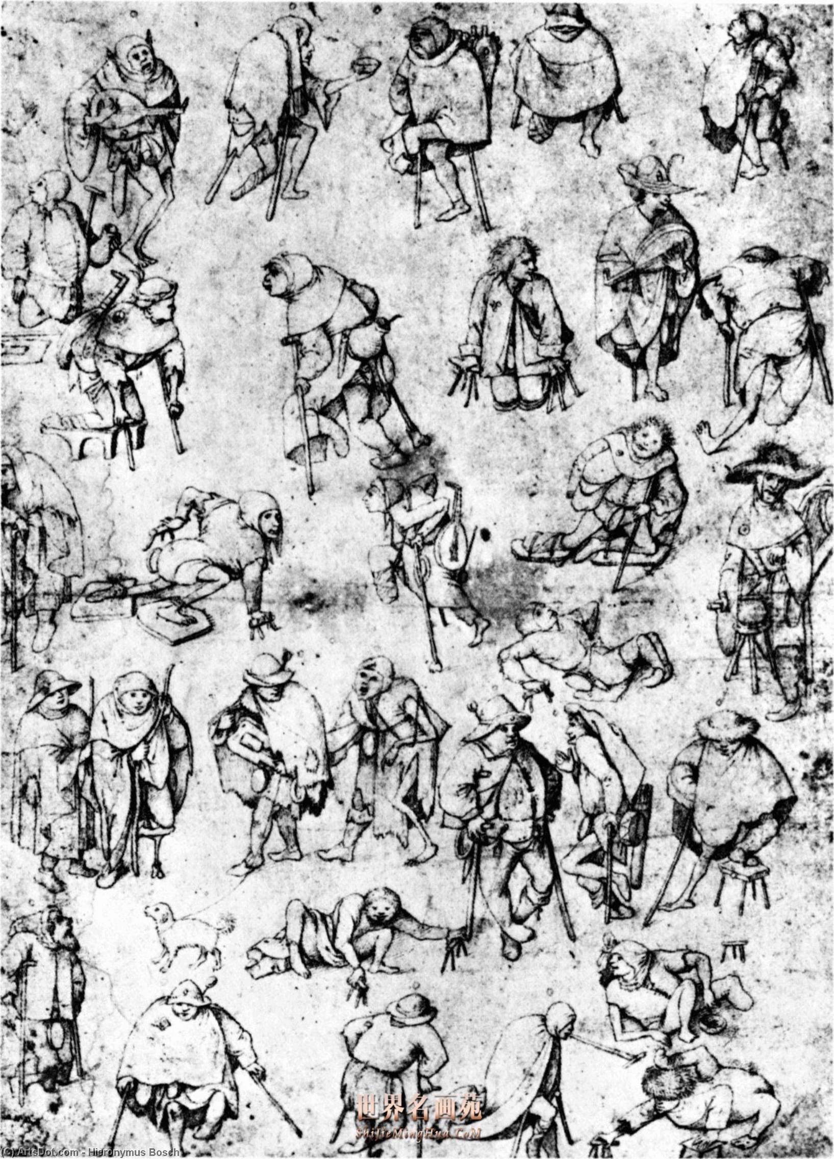 WikiOO.org - Encyclopedia of Fine Arts - Lukisan, Artwork Hieronymus Bosch - Cripples