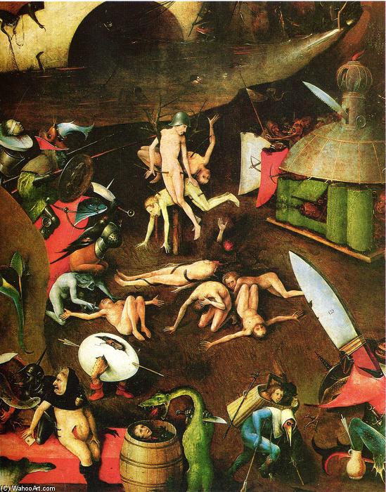 WikiOO.org - Encyclopedia of Fine Arts - Maľba, Artwork Hieronymus Bosch - The Last Judgement (detail)