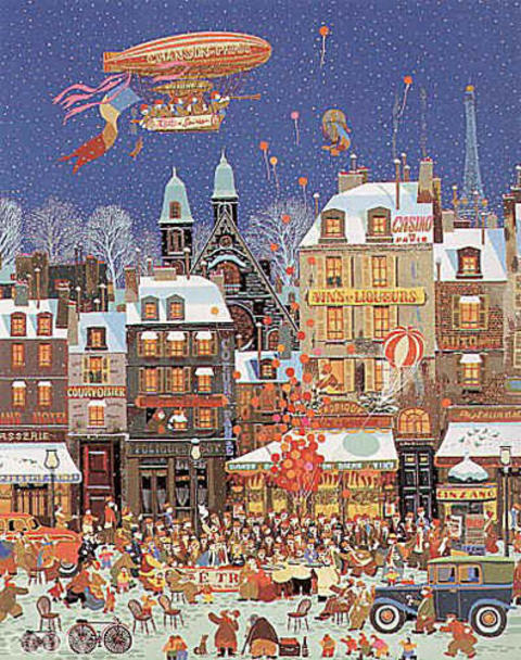 Wikioo.org - The Encyclopedia of Fine Arts - Painting, Artwork by Hiro Yamagata - Ouverture D'un Cafe