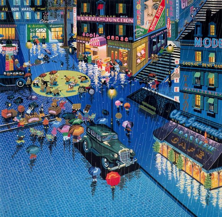 Wikioo.org - The Encyclopedia of Fine Arts - Painting, Artwork by Hiro Yamagata - Robbers