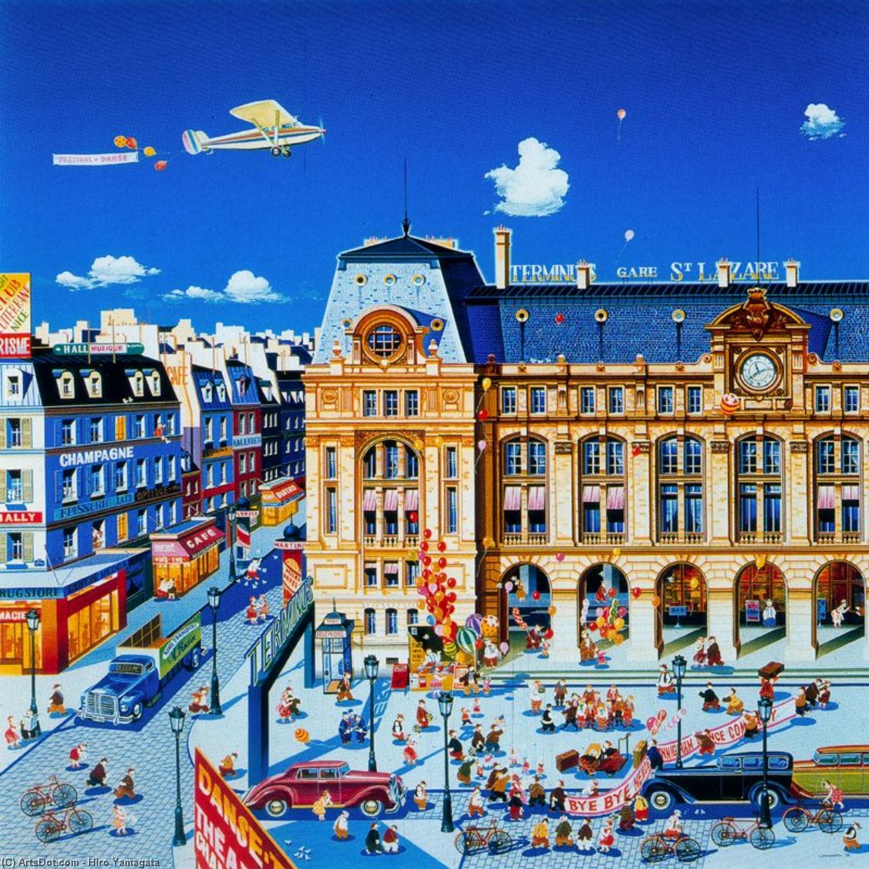 WikiOO.org - אנציקלופדיה לאמנויות יפות - ציור, יצירות אמנות Hiro Yamagata - Gare St. Lazare