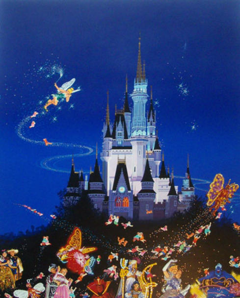 Wikioo.org - The Encyclopedia of Fine Arts - Painting, Artwork by Hiro Yamagata - Tinkerbell, Tokyo Disneyland's 15th Anniversary