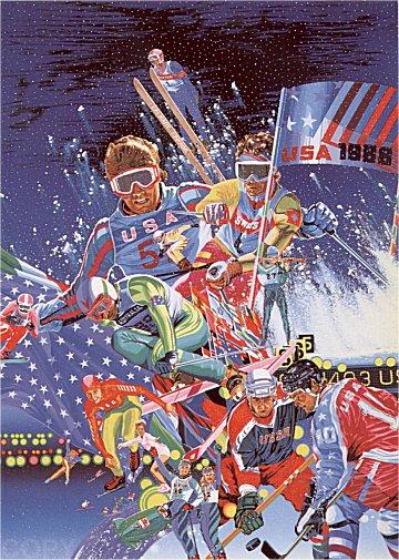 Wikioo.org - The Encyclopedia of Fine Arts - Painting, Artwork by Hiro Yamagata - 1988 Winter Olympic Games