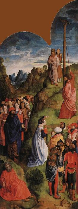 Wikioo.org – L'Enciclopedia delle Belle Arti - Pittura, Opere di Hugo Van Der Goes - Calvario trittico  a destra  pannello