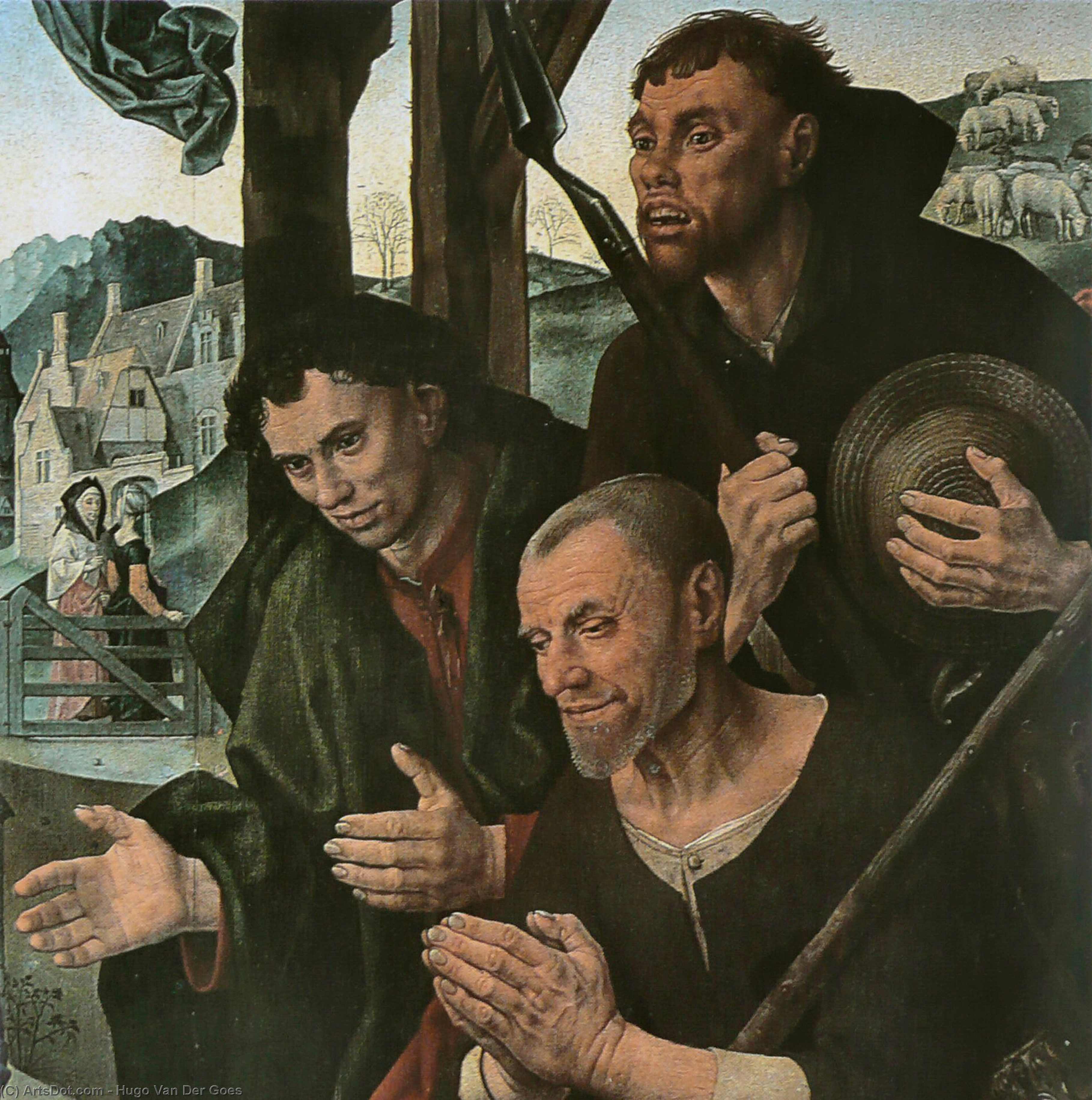 Wikioo.org - The Encyclopedia of Fine Arts - Painting, Artwork by Hugo Van Der Goes - Portinari Triptych (detail)