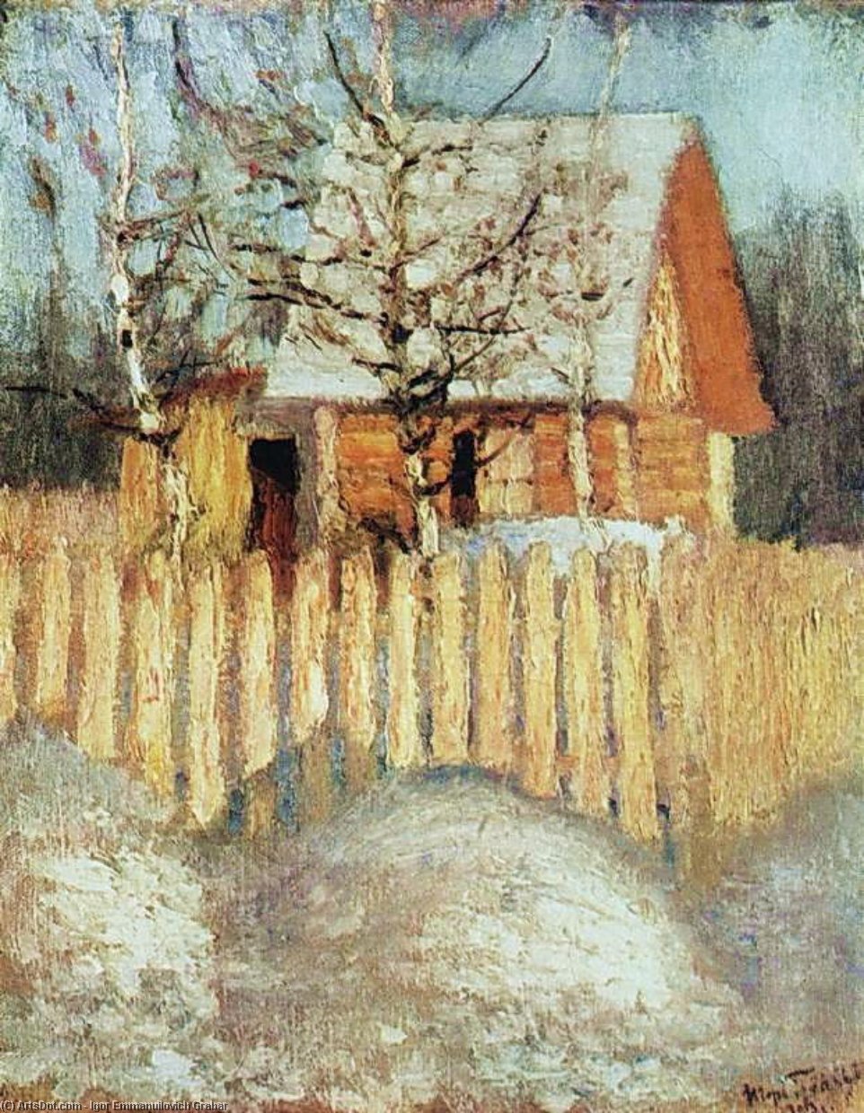 WikiOO.org - Encyclopedia of Fine Arts - Malba, Artwork Igor Emmanuilovich Grabar - New Summer Cottage