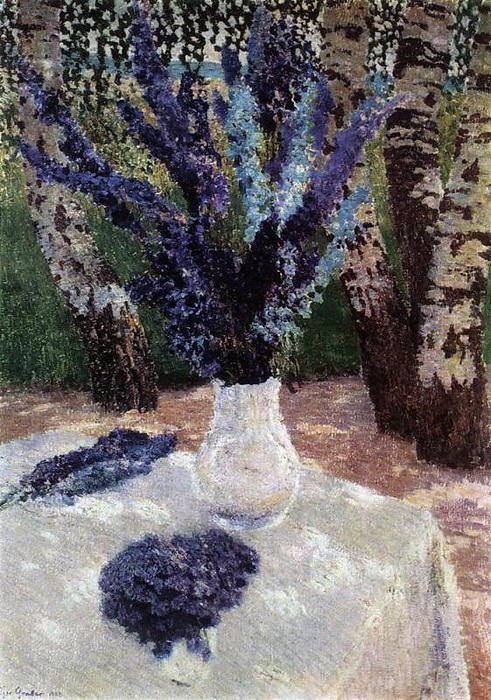 Wikioo.org - The Encyclopedia of Fine Arts - Painting, Artwork by Igor Emmanuilovich Grabar - Delphiniums